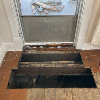 Used Minwax wood hardener on the beams that had dry rot