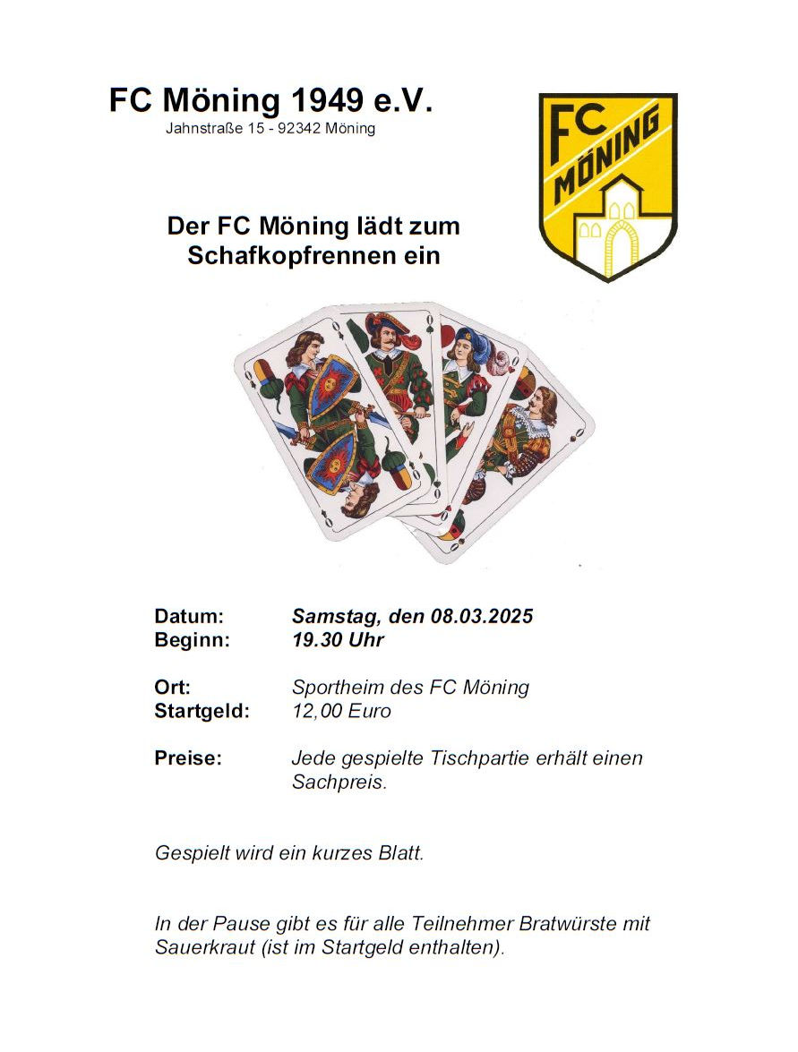 Schafkopfrennen FC Möning