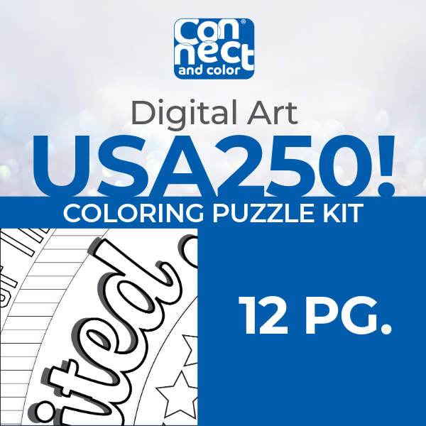 USA250 Digital Art from 12 pg. kit