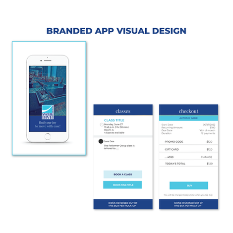 Visual design of a branded app