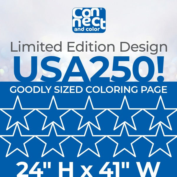 USA250-CIRCLEDESIGN 24"X41" Goodly Coloring Page