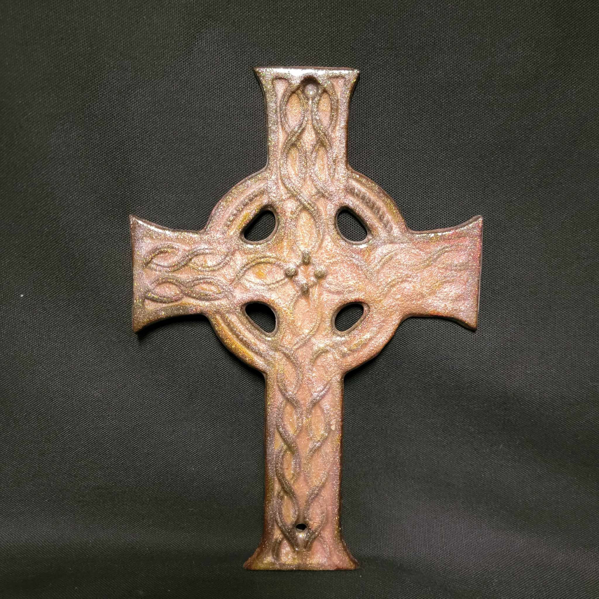 Orange Creamsicle Braided Cross