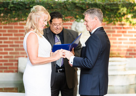 Duke Mansion in Charlotte NC Wedding Photography couple exchanging rings
