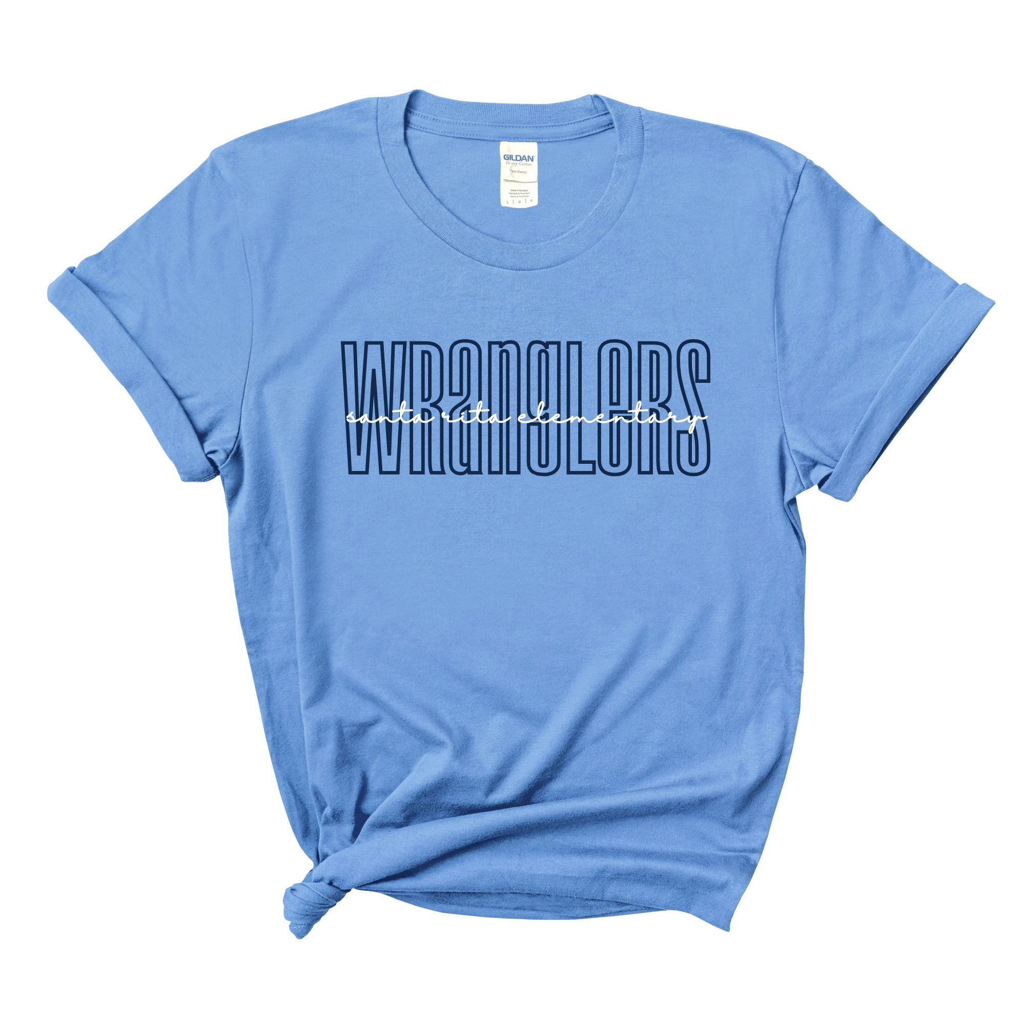 Outline SRE Wranglers Col. Blue T-shirt