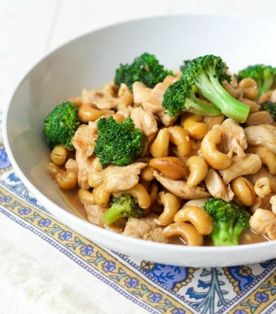 One Pan Cashew Broccoli Chicken