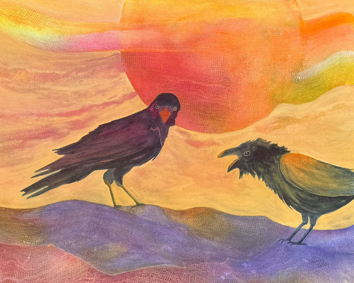 Watercolor, matted and framed, $400