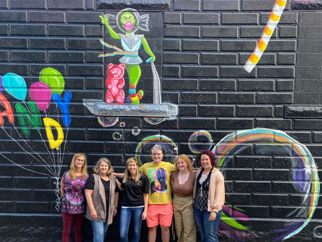 Sweet Interactive Mural at Ingram's Candy Store