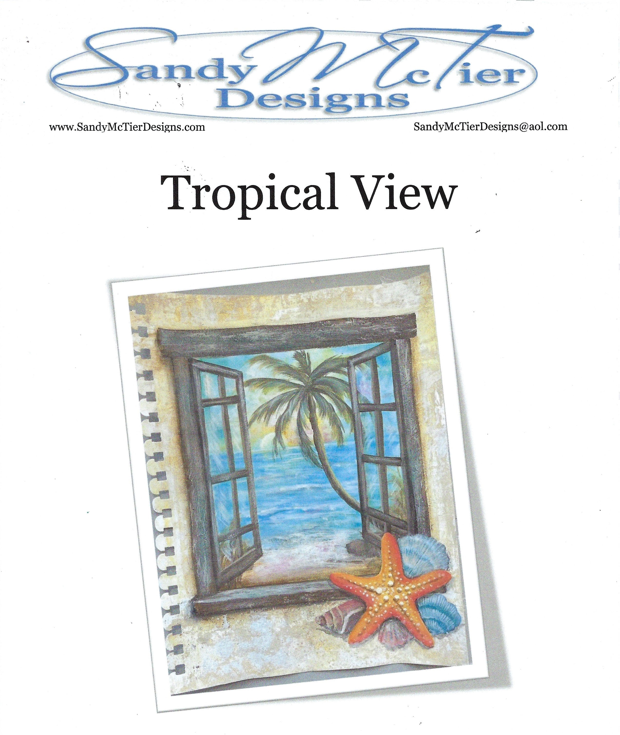 Tropical View ePacket ~ Art Journal Page Design