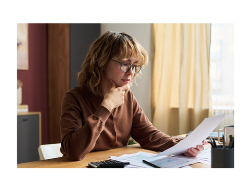 Looking over paperwork