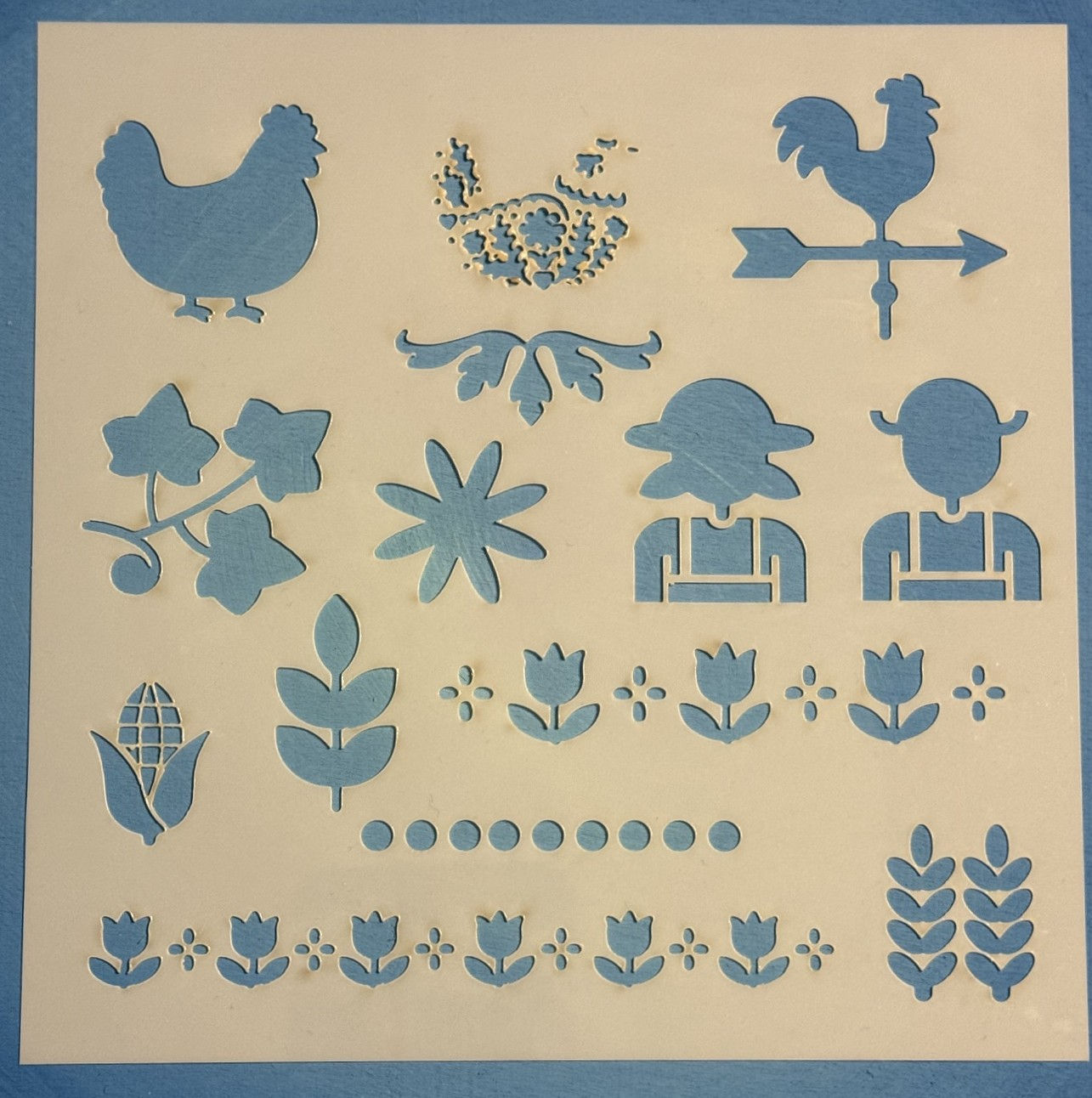 SM189 - Farmhouse Icons Stencil
