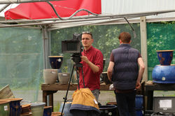 Kirby, checking the set!