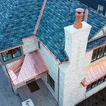 Custom copper work on private residence.