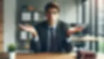 A man shrugging as if to ask "What are my options" for video production strategy.
