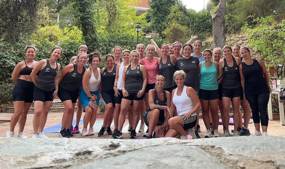 Fitness retreat class