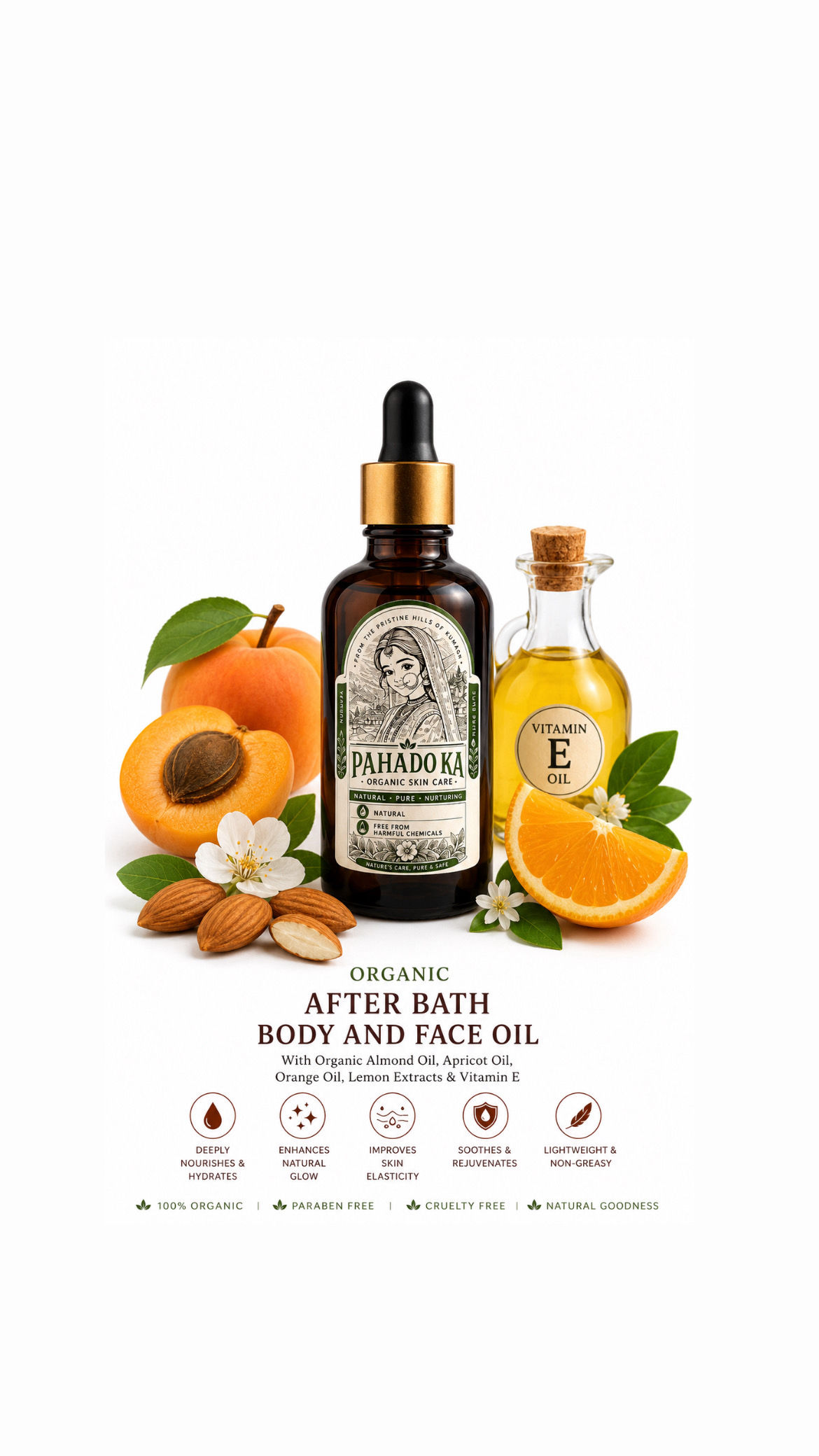 Organic After Bath Face and Body Oil