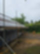 Construction site with scaffolding