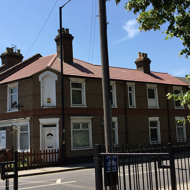 Residential building under blue sky