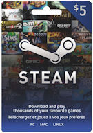 Steam Gift Card - $5