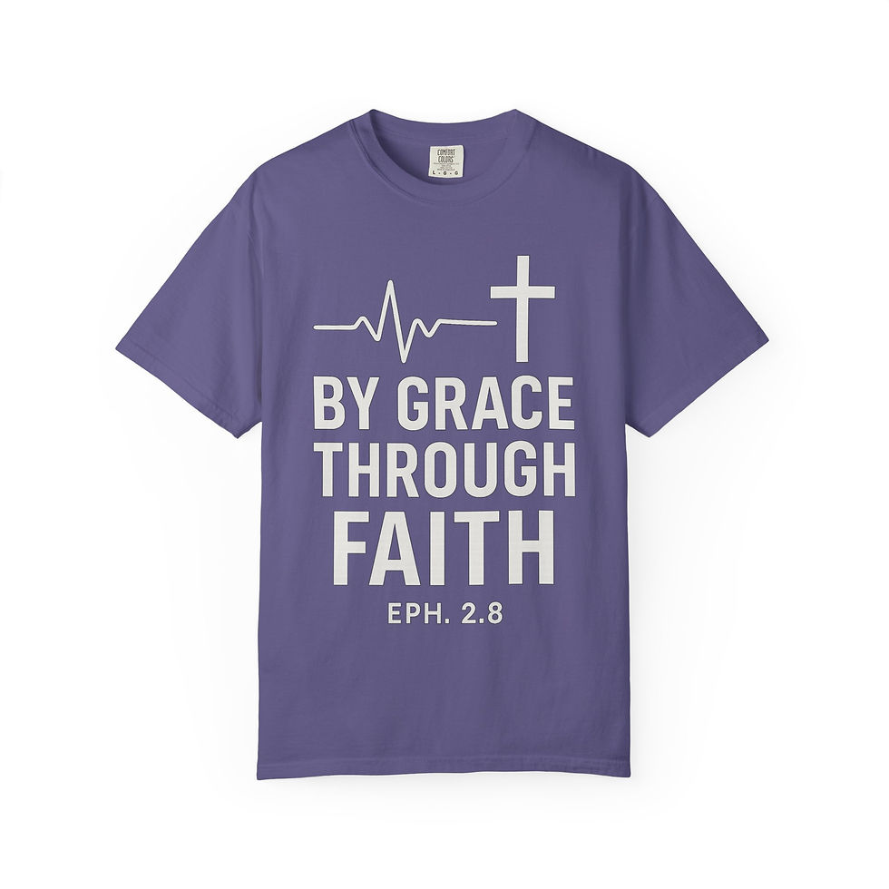 Thumbnail: By Grace though Faith Ephesians 2:8; Catholic/Christian Clothing 