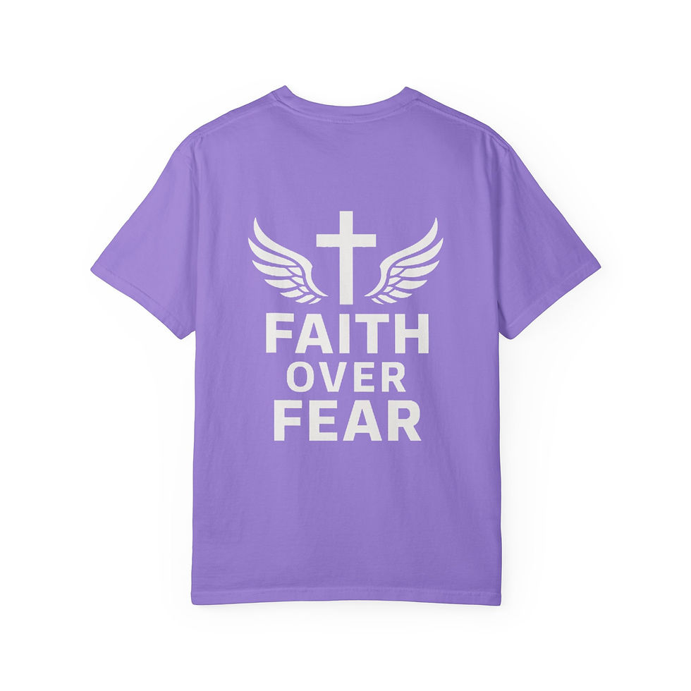 Thumbnail: Faith Over Fear T-Shirt; Catholic/Christian Clothing