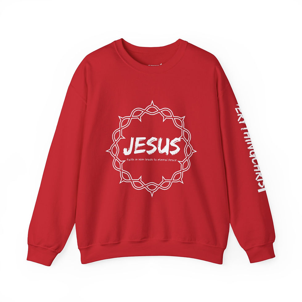 Thumbnail: Jesus; Faith in him lead to Eternal Peace; Catholic/Christian Clothing