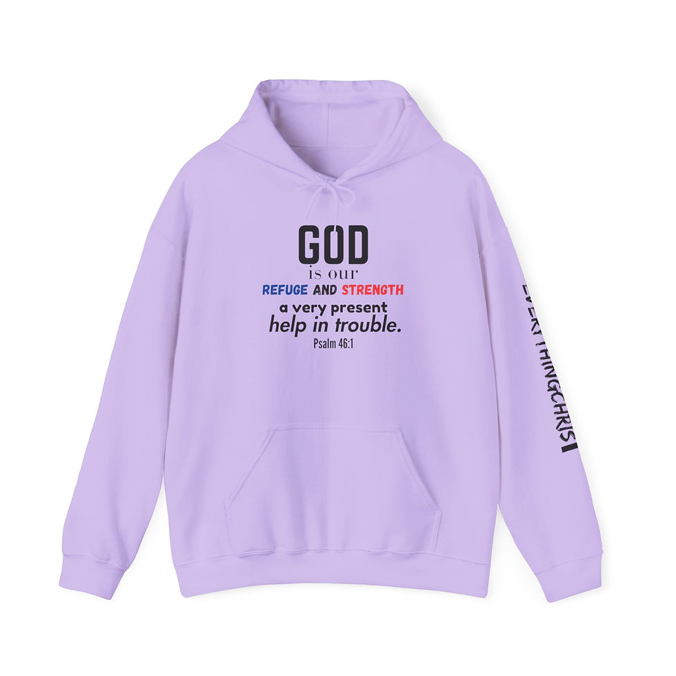 Thumbnail: Psalm 46:1 Hoodie; Catholic/Christian Clothing