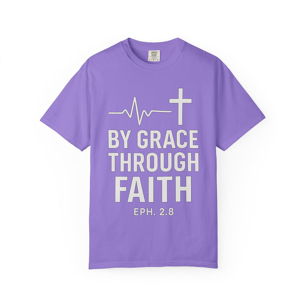 Thumbnail: By Grace though Faith Ephesians 2:8; Catholic/Christian Clothing 