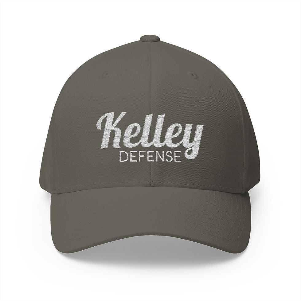 Thumbnail: The "Kelley Defense" Embroidered Flex Fit Crew Cap 