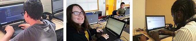 Emagination Coding Camps - Campers Learning to Code in Java