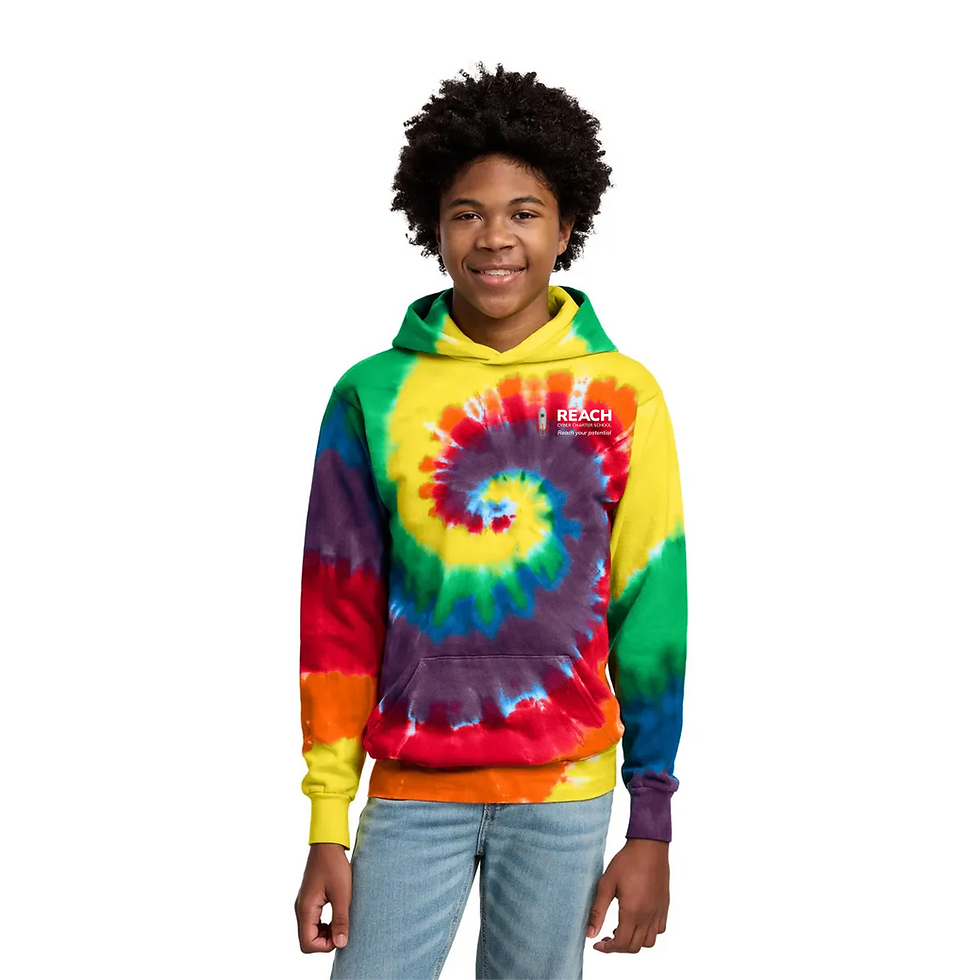 Thumbnail: 6. Port & Co Tie-Dye Pullover Hooded Sweatshirt