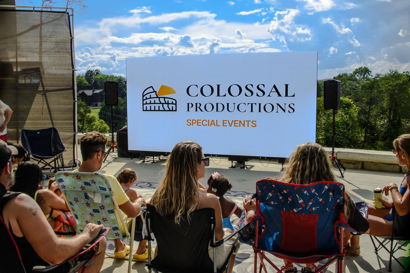 branding photo of people watching led screen from Colossal Productions based in Knoxville