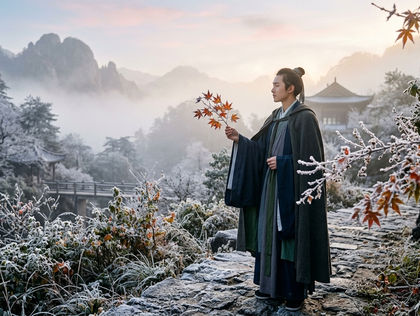 paysage de la rosée froide Hánlù 寒露