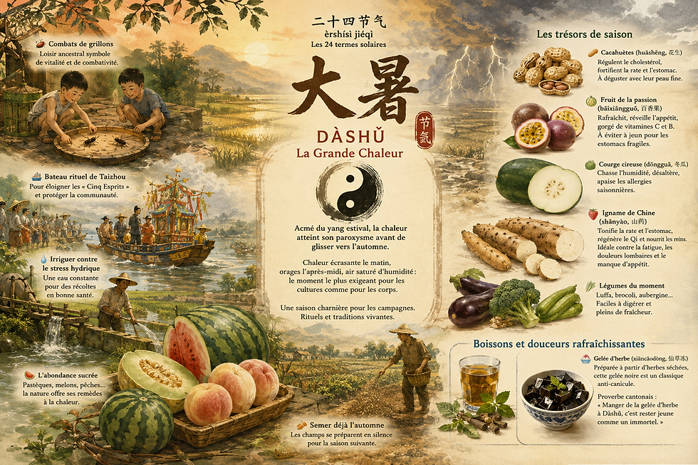 Dashu la grande chaleur boissons et alimentations