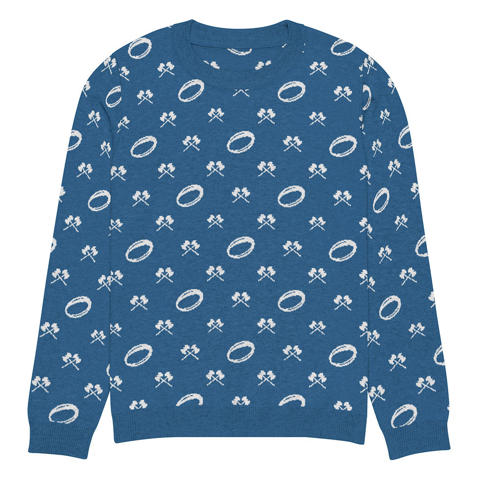 Thumbnail: Barbos Patterned Knitted Solid crew neck knitted Sweater