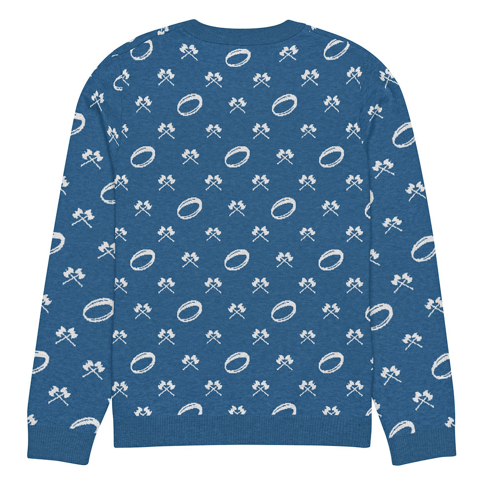 Thumbnail: Barbos Patterned Knitted Solid crew neck knitted Sweater