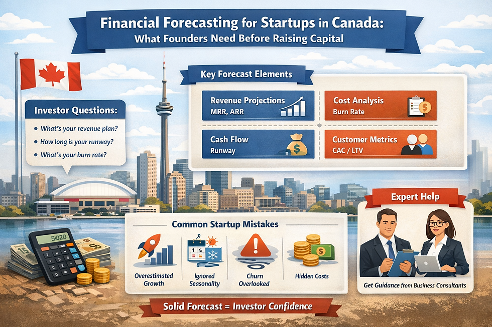 Financial Forecasting for Startups in Canada: What Founders Need Before Raising Capital