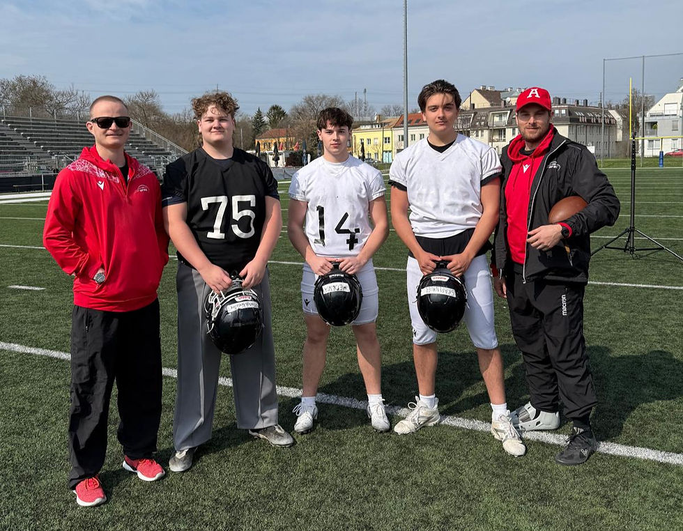 Vier Lions 4 Austria: Max Puchstein, Jakob Kreuter-Stangl (diesmal nicht mit von der Partie), Jaime Hedenik, Florian Grafenauer & Brandon Gorsuch 