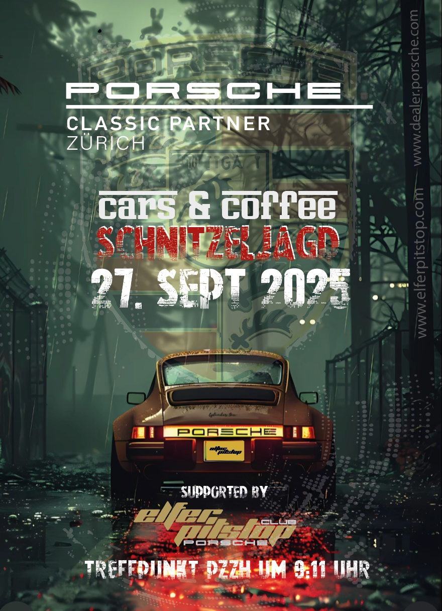 Cars & Coffee Porsche Schnitzeljagd