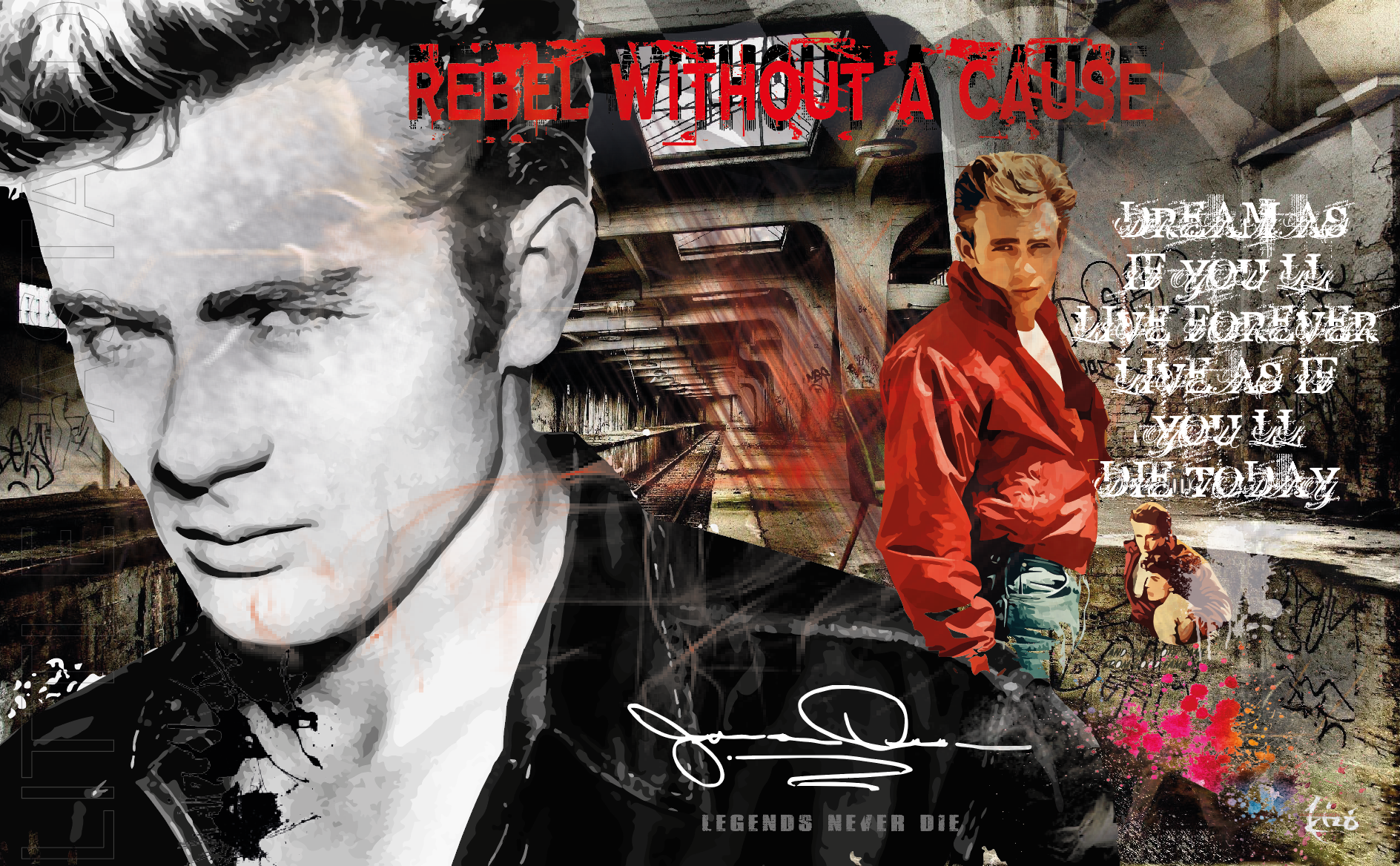 James Dean "Legends never die..."   "VERKAUFT"