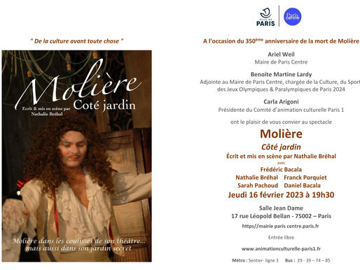 MOLIÈRE CÔTÉ JARDIN