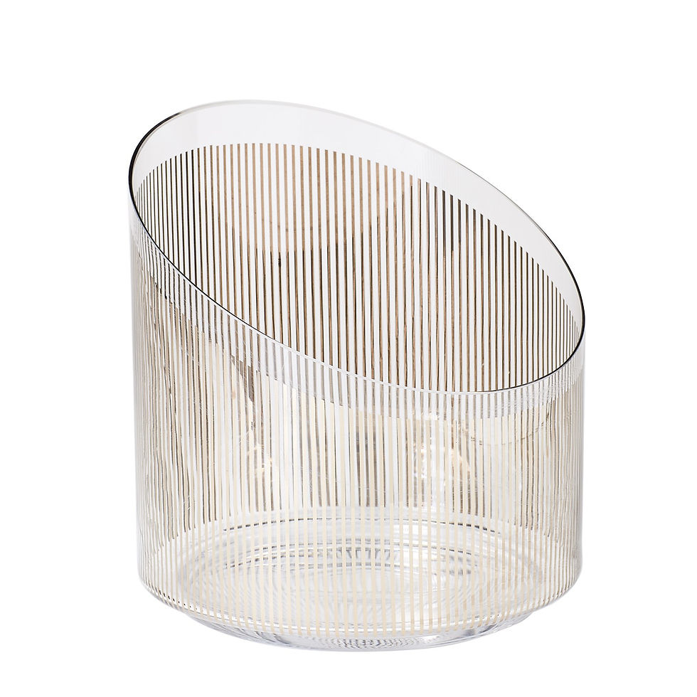 Platinum Stripe Ice Bucket