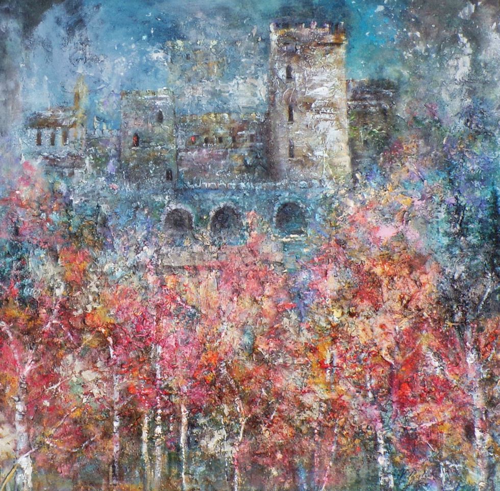 This is an acrylic on canvas painting by Victoria Zyluk