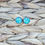 Thumbnail: Nature Glass Cabochon Studs - Palms - Silver