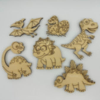 Dinosaur Magnets - Paint-your-own