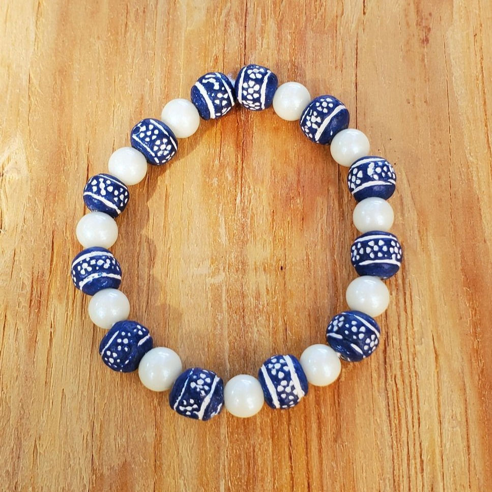 Thumbnail: Stretchy Bracelets with no words - blue