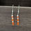 Thumbnail: School Spirit Earrings - Orange/White