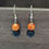 Thumbnail: School Spirit Earrings - Orange/Black