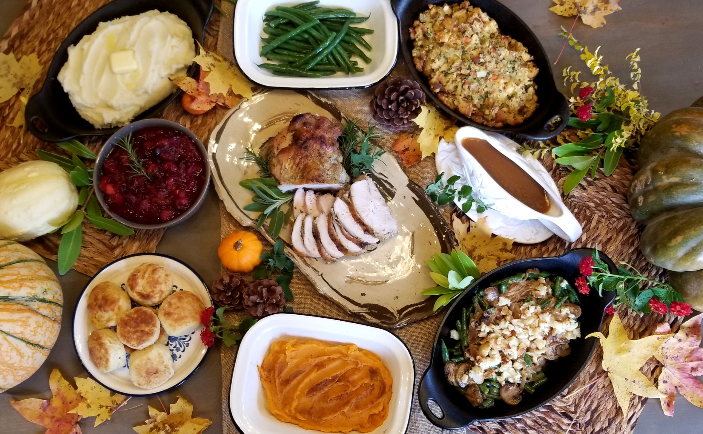 Gluten Free Thanksgiving Dinner: Serves 4 -6