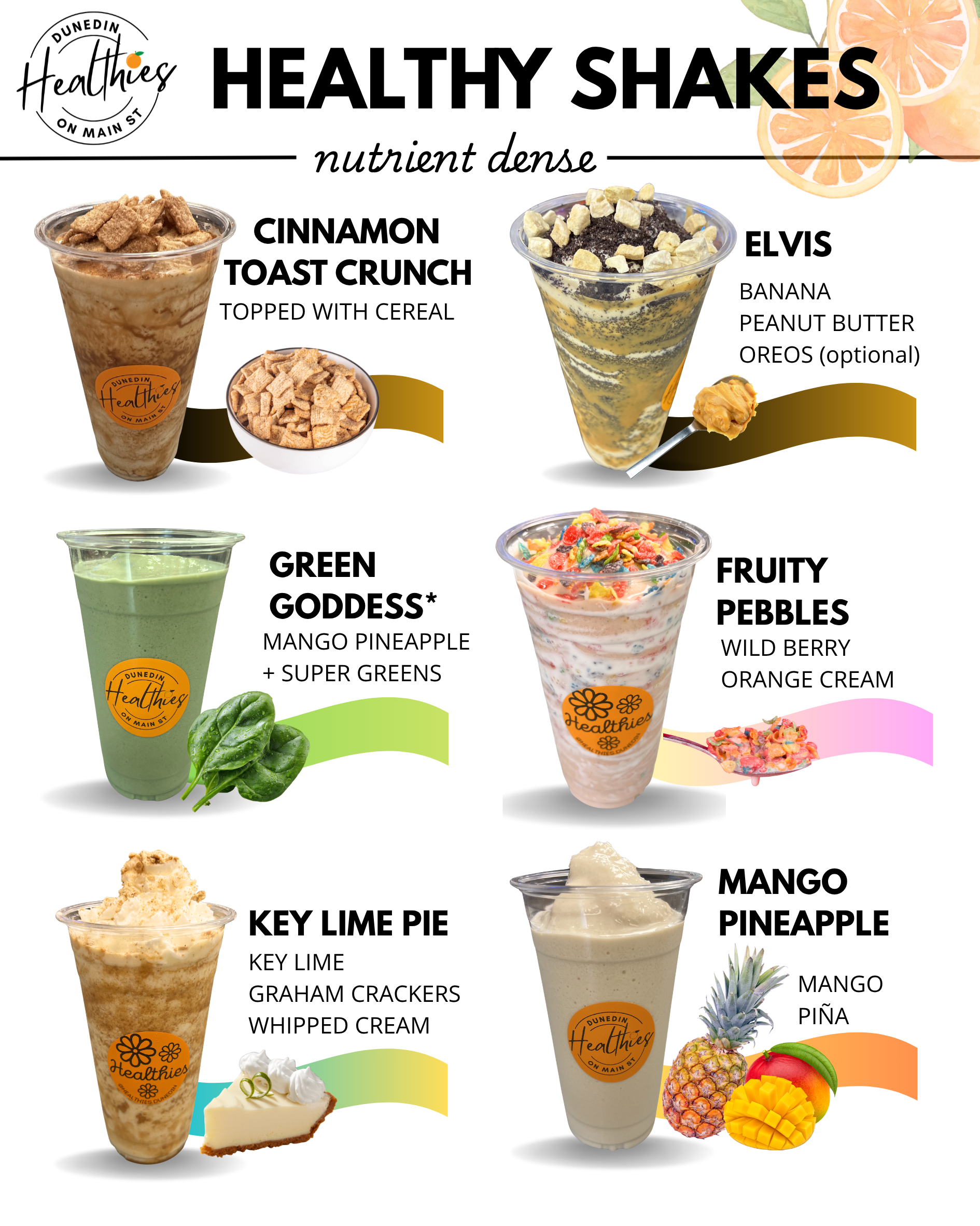 Drinks lineup