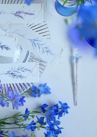 季節の花のネームカード